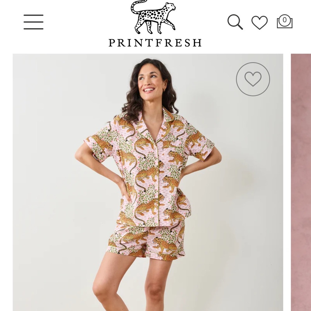 Printfresh Leopard Print Pink and Brown Pajama Set